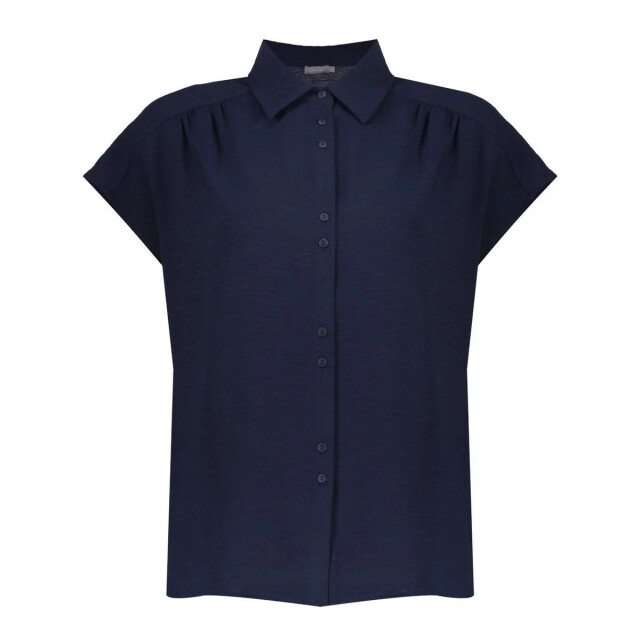 Geisha 63140-21 675 blouse crinckle navy 63140-21 675 large
