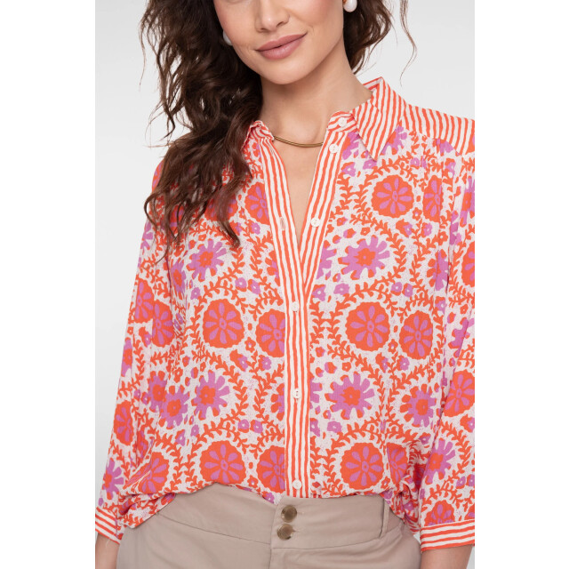 Geisha 63225-20 300 blouse lilac/manderine/red 63225-20 300 large