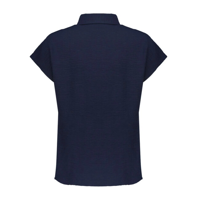 Geisha 63140-21 675 blouse crinckle navy 63140-21 675 large