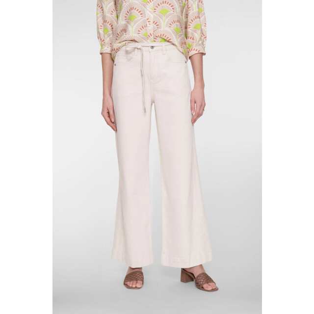 Geisha 61013-10 718 jeans wide linen mix ecru raw linen mix 61013-10 718 large