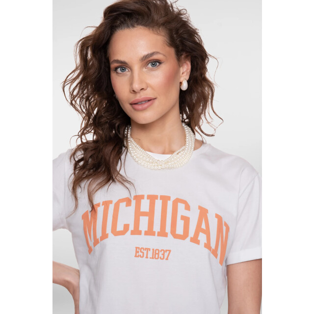 Geisha 62088-41 010 t-shirt puff michigan off-white/peach 62088-41 010 large