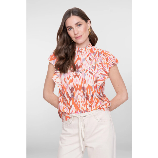 Geisha 63260-20 718 top ecru/mandarine red/lila 63260-20 718 large