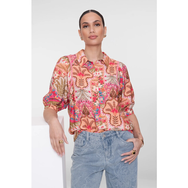 Geisha 63192-20 420 blouse pink/cherry red 63192-20 420 large