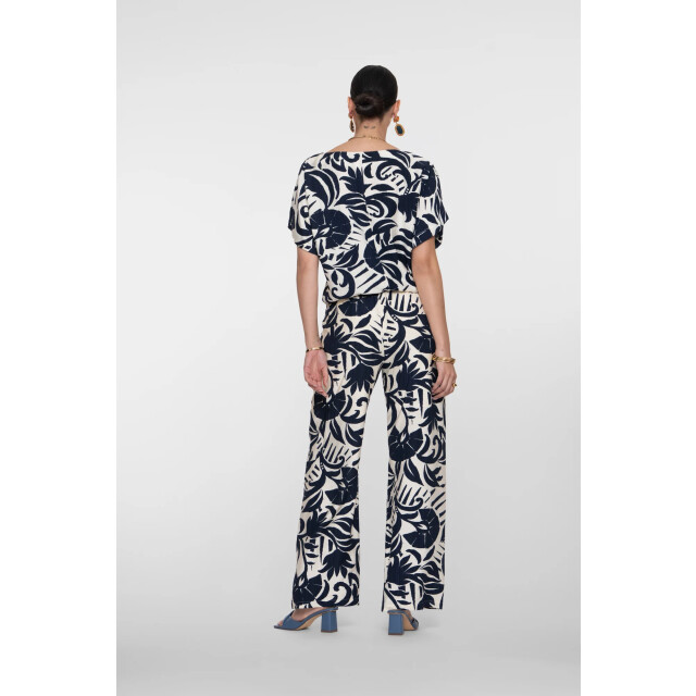 Geisha 61141-26 675 pants naive flower navy/off-white 61141-26 675 large