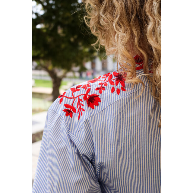 Mos Mosh 178550 835 mosmosh mmosmo stripey shirt brunnera blue 178550 835 large