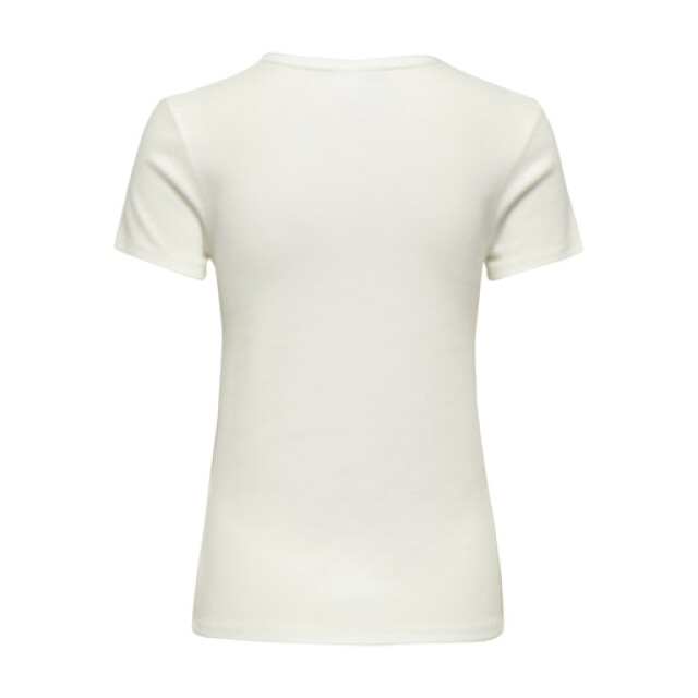 Jacqueline de Yong lucky s/s o neck top jrs noos 15352288 cloud dancer 06011.198.0181 large