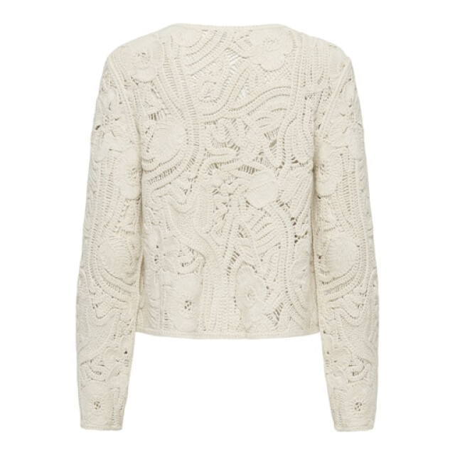 Jacqueline de Yong zanka l/s crochet cardigan jrs 15372593 cloud dancer 06741.198.0089 large