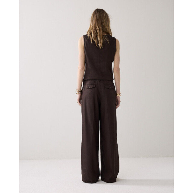 Summum trousers linen blend 4s2953-11780 713 coffee 06541.882.0186 large