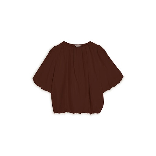 Summum top balloon sleeves viscose cotton 2s3442-12370 713 coffee 06011.882.0075 large