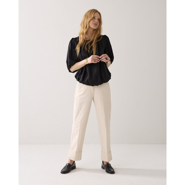 Summum top balloon sleeves viscose cotton 2s3442-12370 990 black 06011.990.0142 large