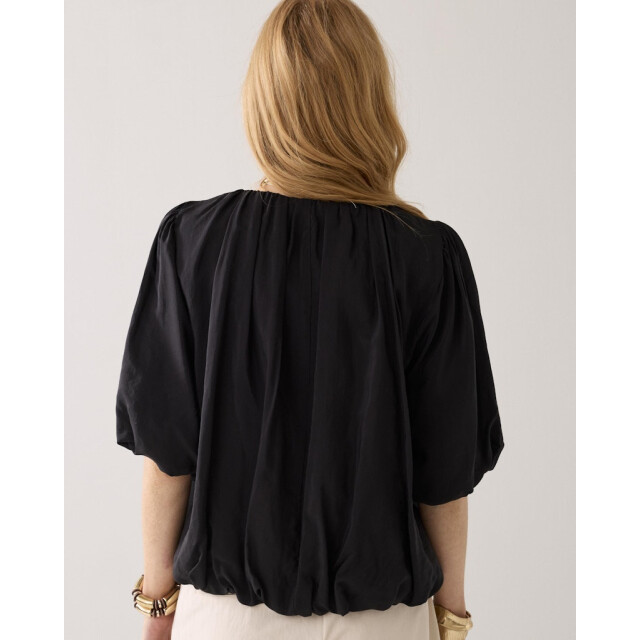 Summum top balloon sleeves viscose cotton 2s3442-12370 990 black 06011.990.0142 large