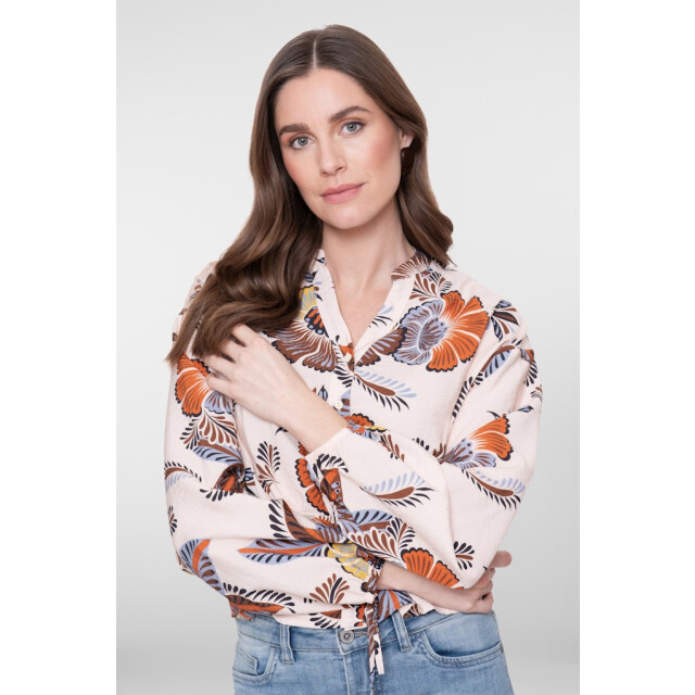 Geisha blouse 63261-20 718 /brown/chambray 06615.180.0025 large