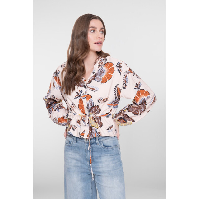 Geisha blouse 63261-20 718 /brown/chambray 06615.180.0025 large