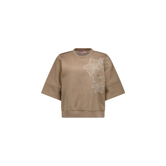Studio Anneloes pleuni ssl embroiderie sweater 13687 2200 latte 06721.882.0009 large