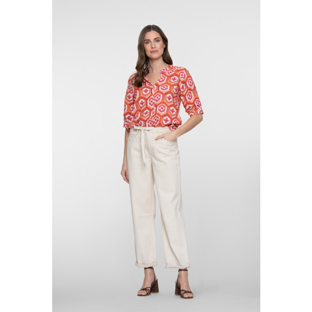 Geisha jeans balloon linen mix 61011-10 718 raw linnen mix 06511.180.0035 large