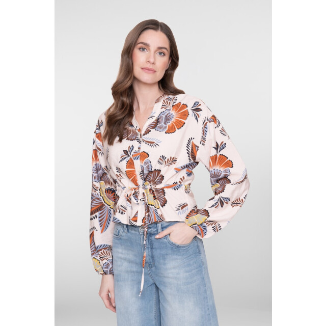 Geisha blouse 63261-20 718 /brown/chambray 06615.180.0025 large