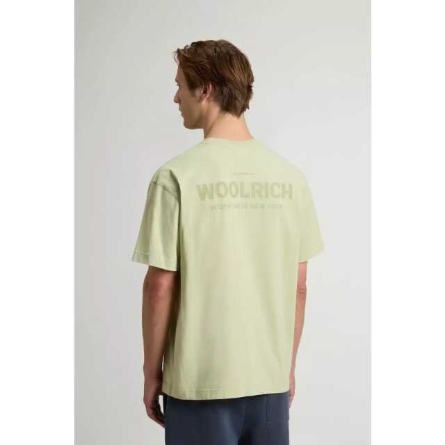 Woolrich Cotton graphic t-shirt lint 162104714 large