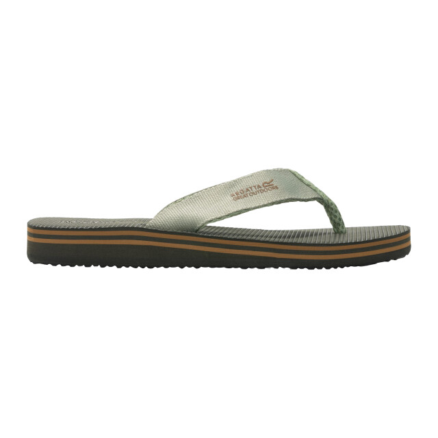 Regatta Heren rico teenslippers UTRG3460_darkkhakiteal large