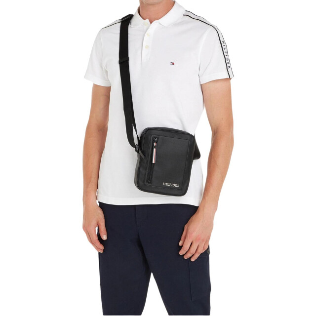 Tommy Hilfiger Effen crossbody tas UTNA1404_black large