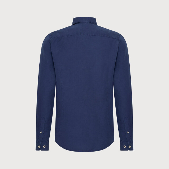 Blue Industry Het linnenmix overhemd | 6131.61-NAVY large