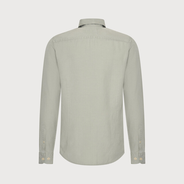 Blue Industry Het linnenmix overhemd | 6131.61-KHAKI large