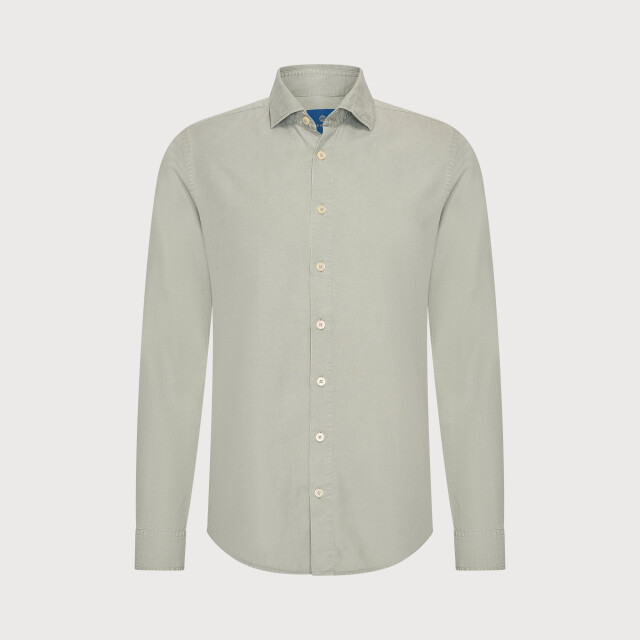 Blue Industry Het linnenmix overhemd | 6131.61-KHAKI large