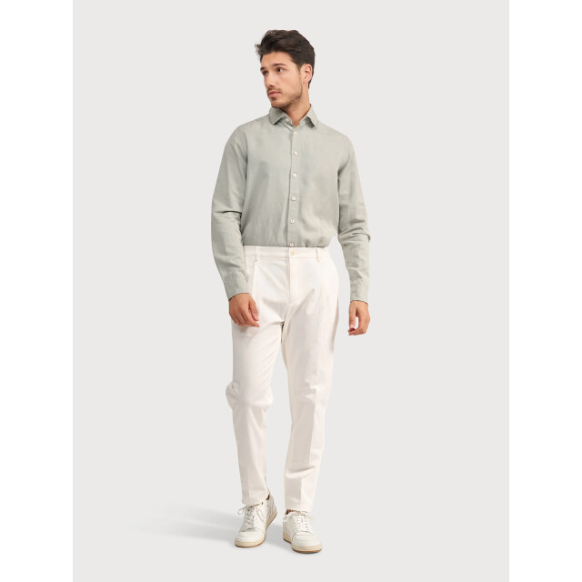 Blue Industry Het linnenmix overhemd | 6131.61-KHAKI large