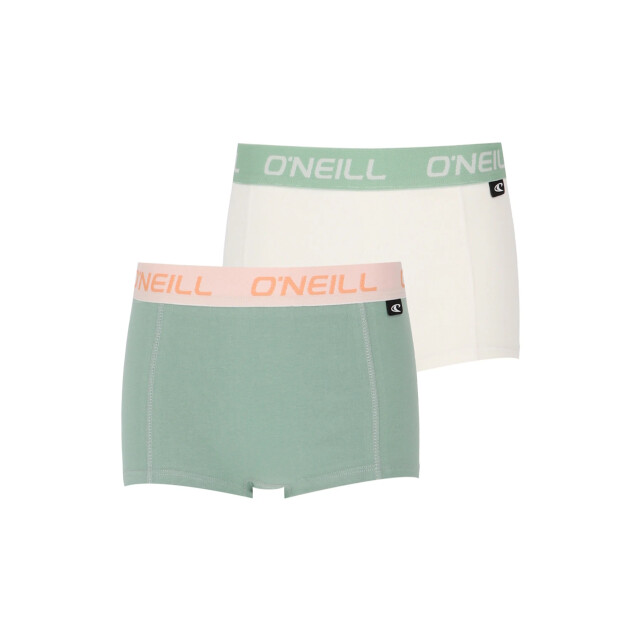 O'Neill Boxershort dames 2-pack lichtgroen/marshmallow 203022006-7004 large