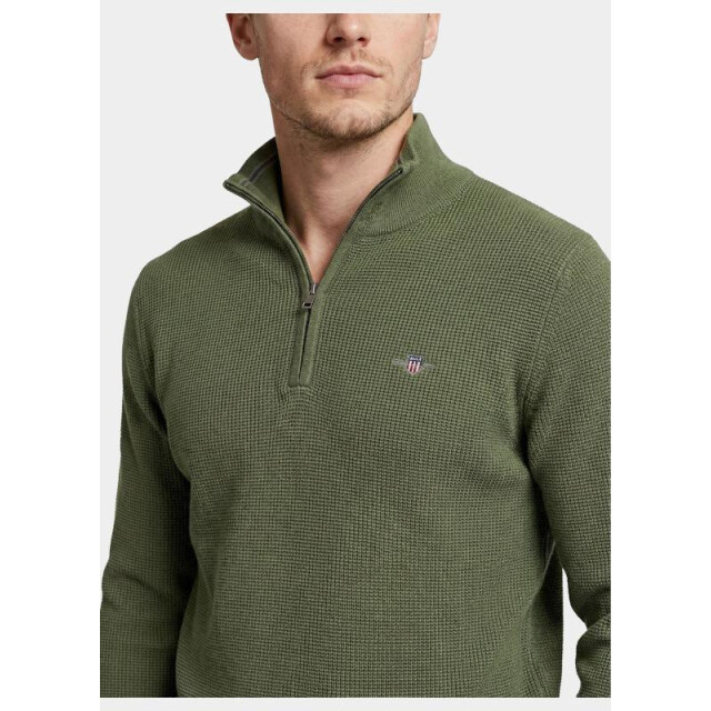 Gant Half zip katoenen textured sweater met 8030292/379 205883 large