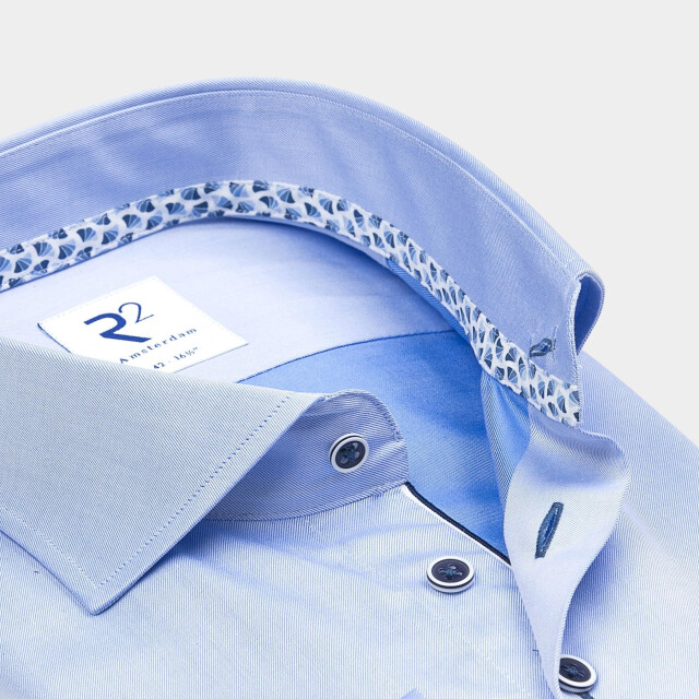 R2 Amsterdam Casual hemd lange mouw widespread nos.twill.002/000018 178489 large