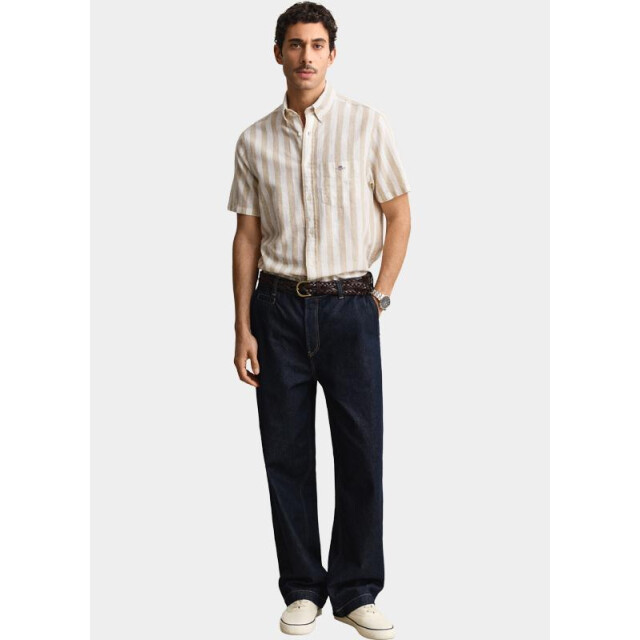 Gant Overhemd korte mouw heren gestreept overoverhemd met ko 3260020/200 205875 large