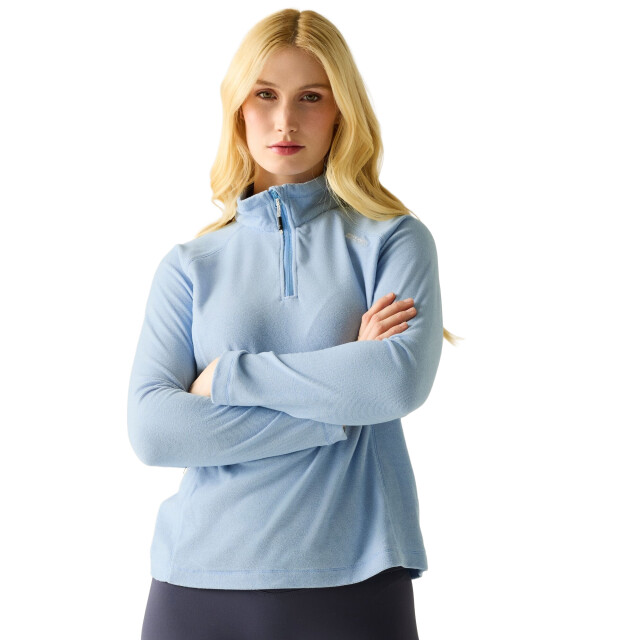 Regatta Geweldige outdoor dames montes half zip fleece top UTRG1953_washeddenim large