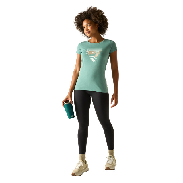 Regatta Dames breezed t-shirt UTRG12709_ivymoss large