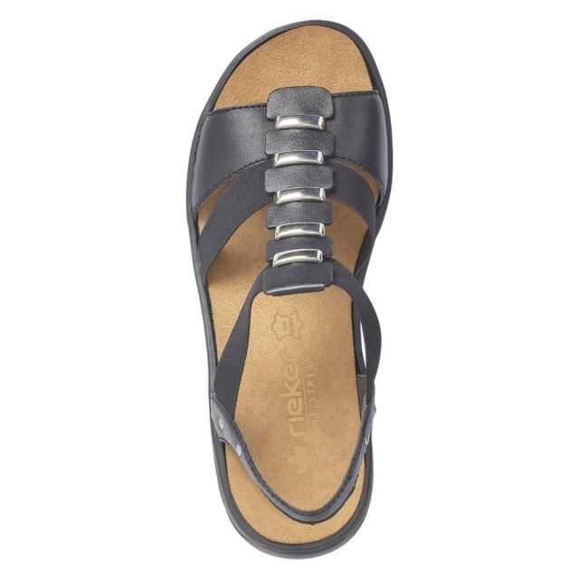 Rieker Dames romeinse leren sandalen UTPP3904_black large