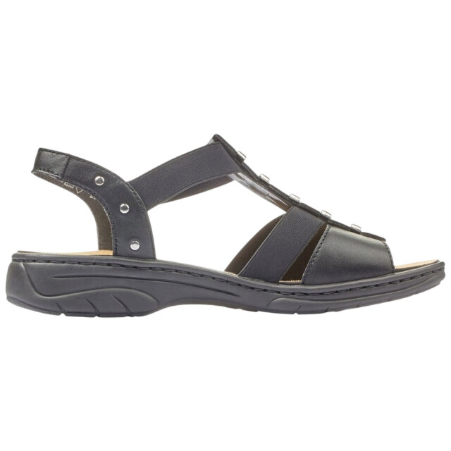 Rieker Dames romeinse leren sandalen UTPP3904_black large