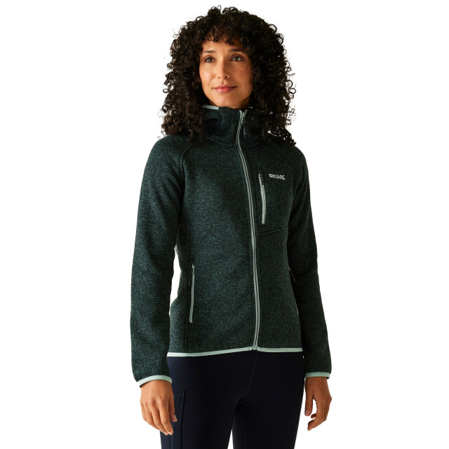 Regatta Dames newhill fleecejas met capuchon UTRG12331_sprucegreen large