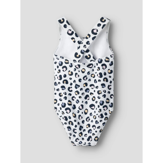 Name It Meisjes badpak nkfzanimal wit dierenprint 13253277-Ancient Water large