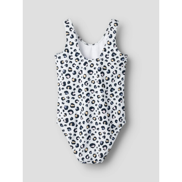 Name It Meisjes badpak nkfzanimal wit dierenprint 13253262-Ancient Water large