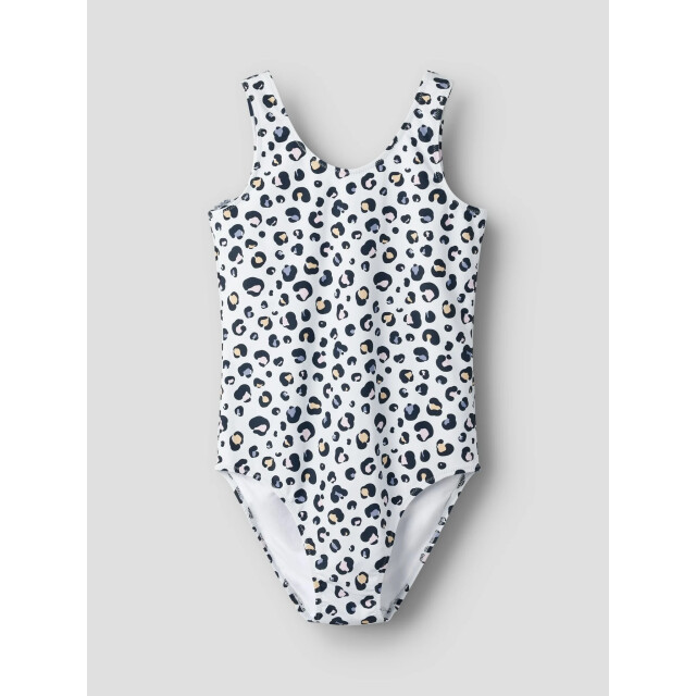Name It Meisjes badpak nkfzanimal wit dierenprint 13253262-Ancient Water large