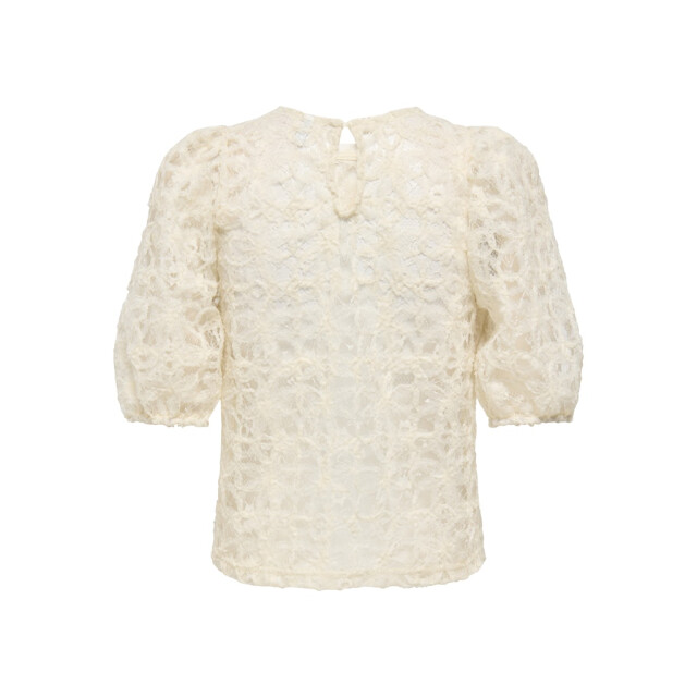 Only Onlbenia ss o-neck lace top jrs ecru 4382.03.0031 large