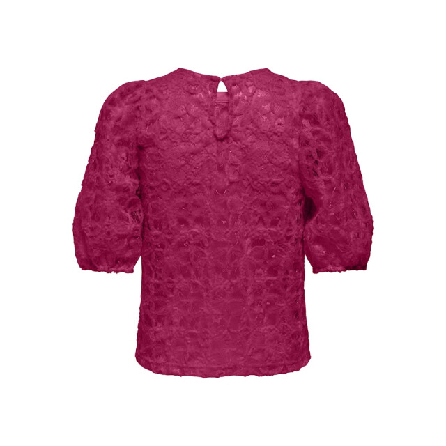 Only Onlbenia ss o-neck lace top jrs fuchsia 4382.56.0019 large