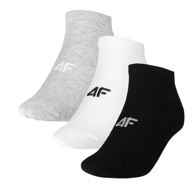 4F Enkelsokken met logo voor heren (set van 3) UTPP4910_whiteblackgrey large