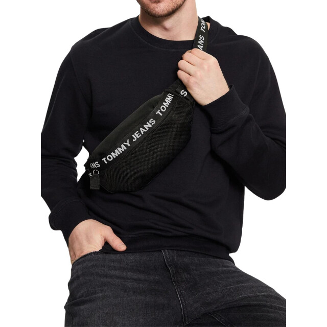 Tommy Hilfiger Taillezak met gaaspaneel UTNA1417_black large