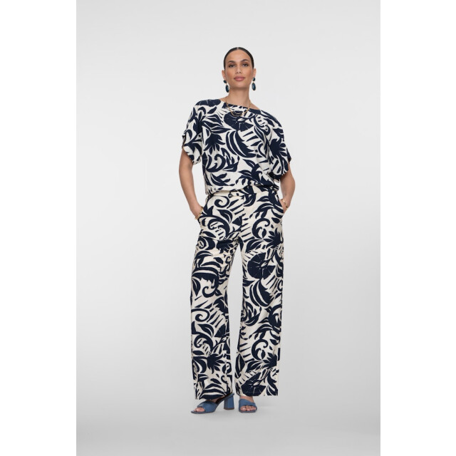 Geisha Top flower bi-color dessin 4382.39.0059 large