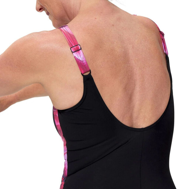 Speedo print luna lustre 1p wedstrijd badpak dames - 073154_990-40 large