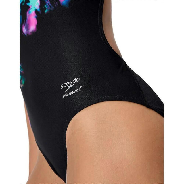 Speedo placem printed powerb wedstrijd badpak dames - 073247_999-42 large