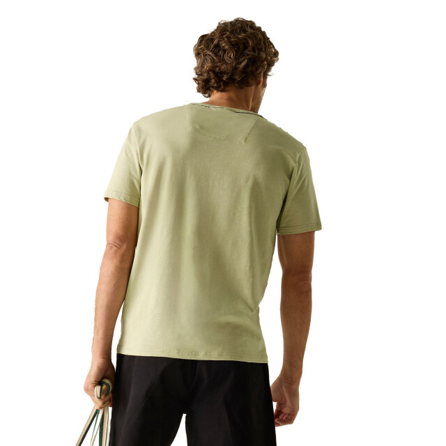 Regatta Heren finlo logo t-shirt UTRG12574_abbeystone large