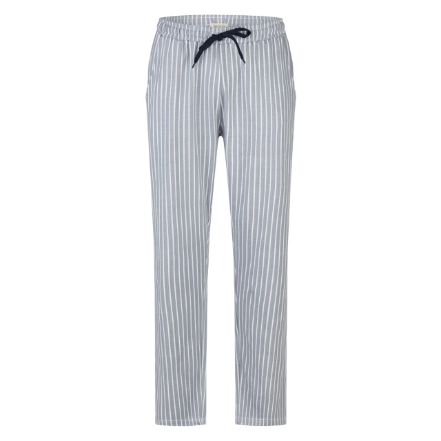 Phil & Co Heren lange pyjama set donkerblauw/grijs gestreept PH-6190-02 large