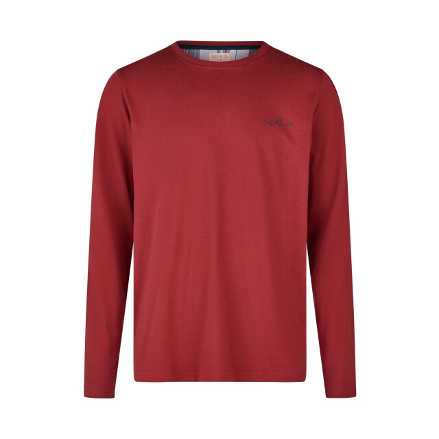 Phil & Co Heren lange pyjama set rood/blauw geruit PH-6188-02 large