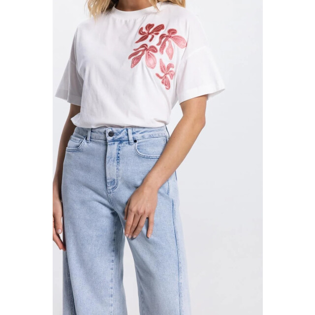 Jansen Amsterdam Jansen riley shirt co 184 short sleeve flower blush CO 184 large